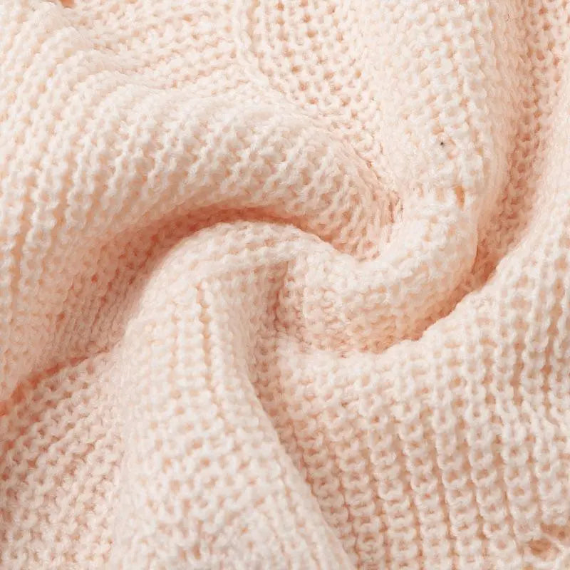 Pull en Maille à Motif Vagues Ajourées